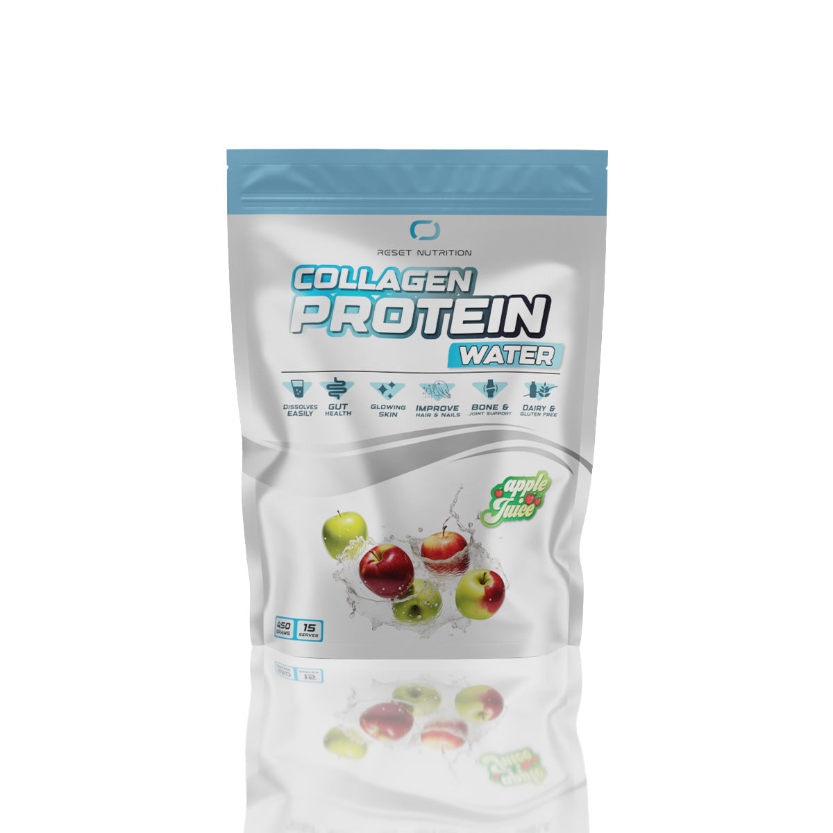 Reset Nutrition Collagen Protein 450g Apple Juice flavour