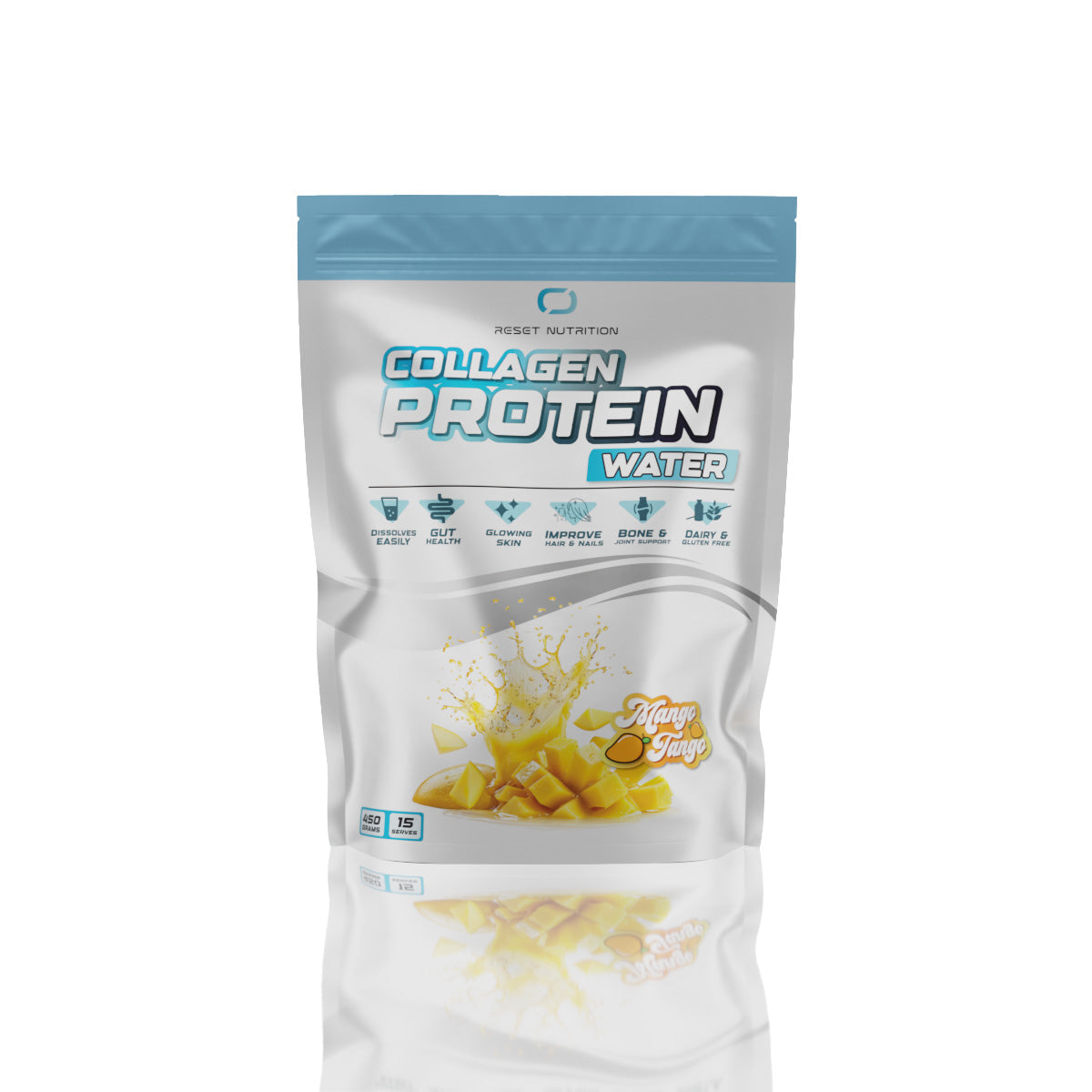 Reset Nutrition Collagen Protein 450g Mango Tango flavour