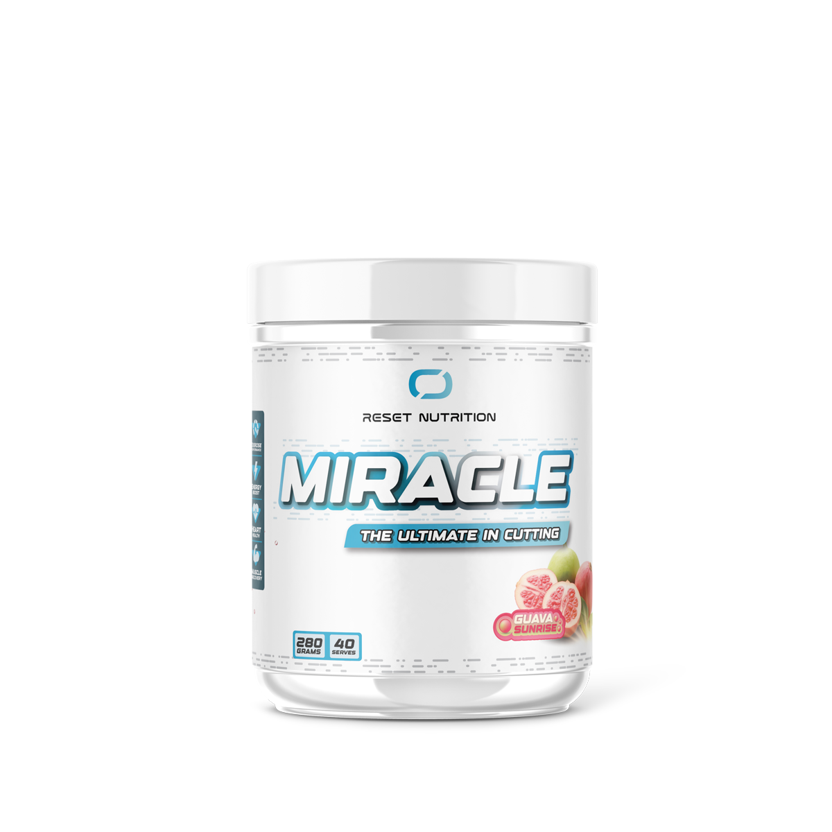 Reset Nutrition Miracle Thermogenic 40 serves Guava fat burner Australia