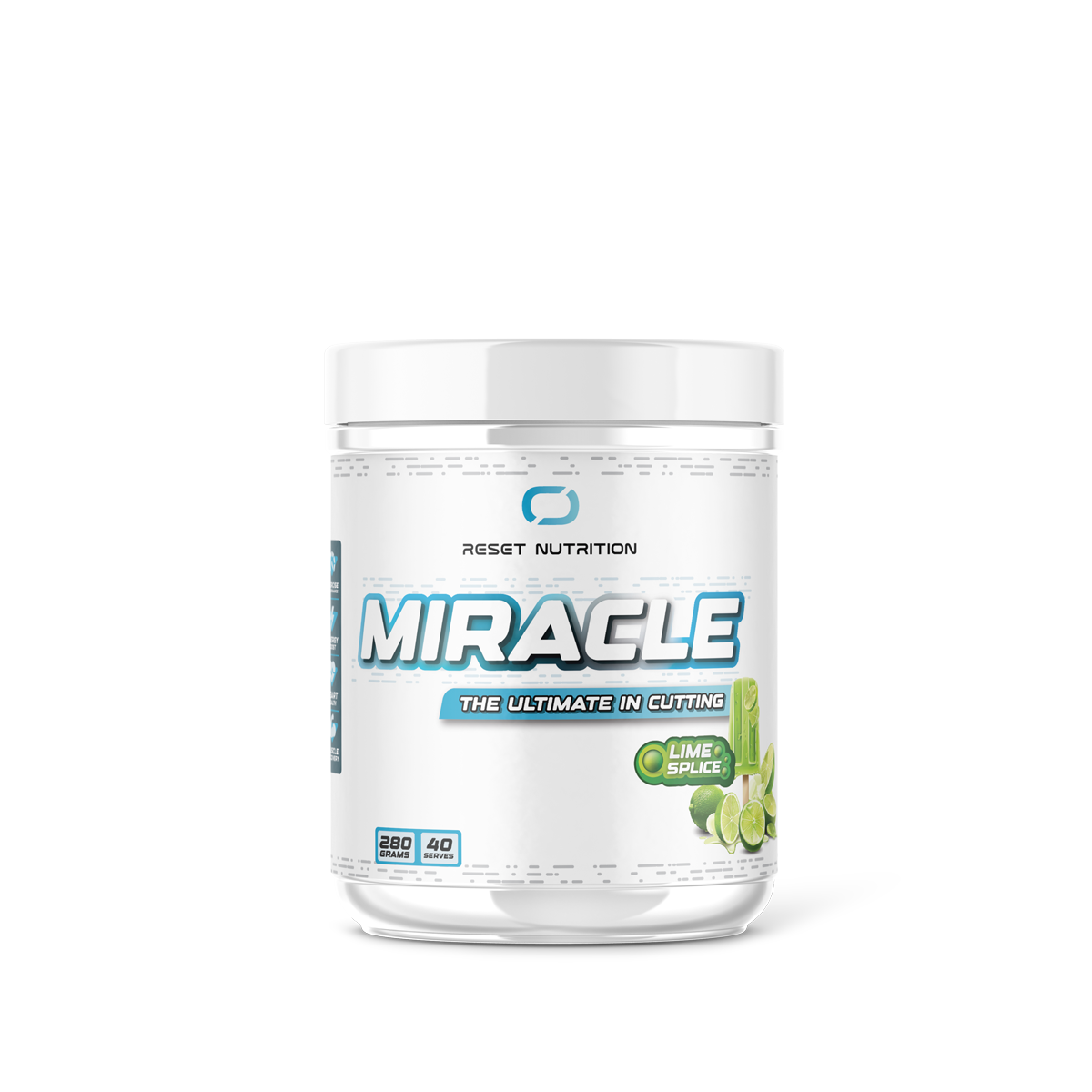 Reset Nutrition Miracle Thermogenic 40 serves Lime Splice fat burner Australia