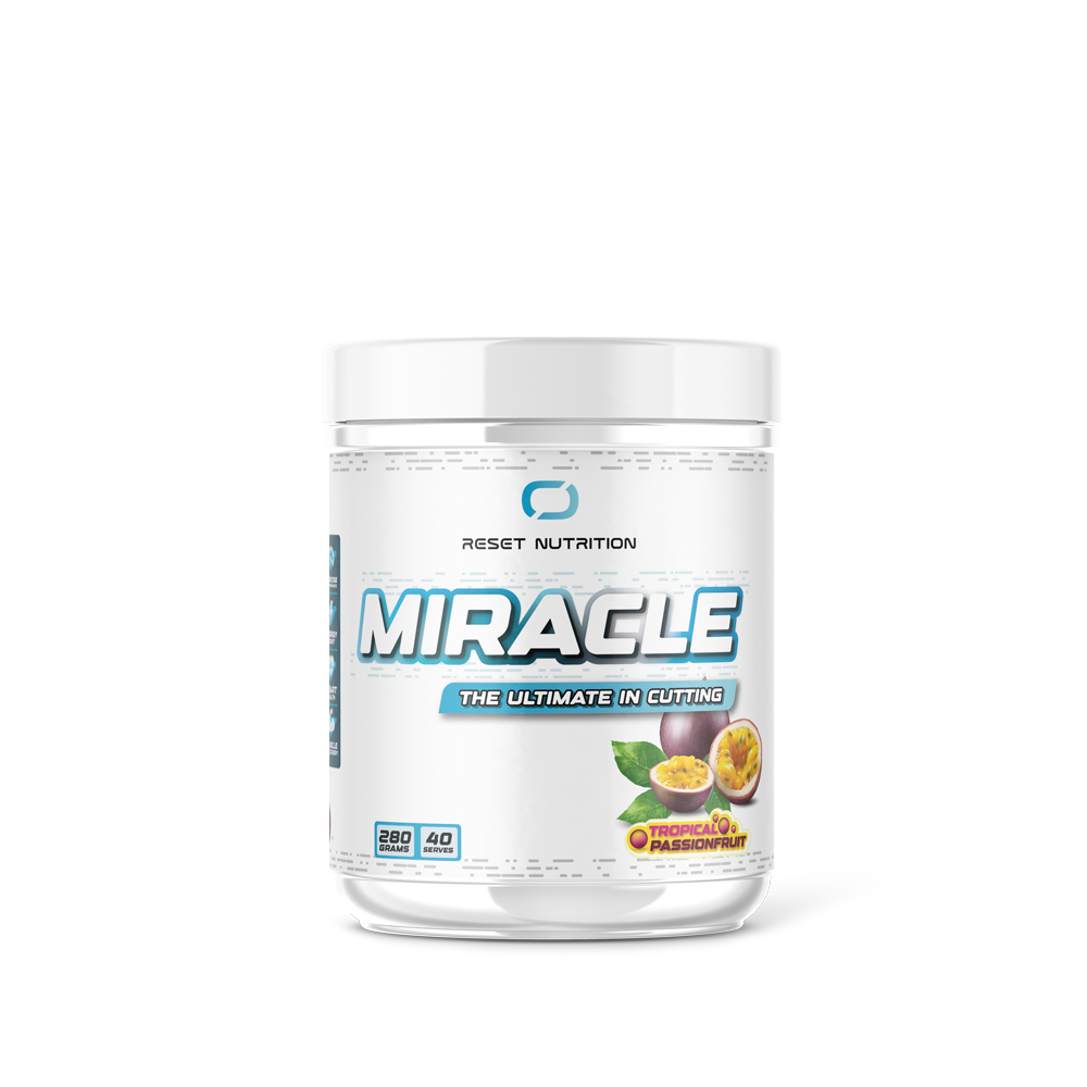 Reset Nutrition Miracle Thermogenic 40 serves Passionfruit fat burner Australia