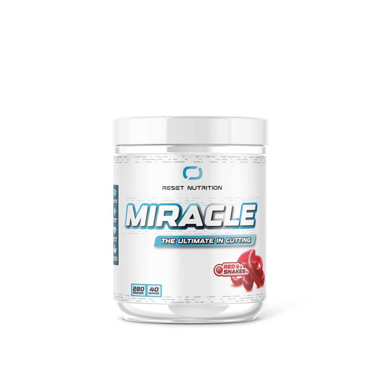 Reset Nutrition Miracle Thermogenic 40 serves Red Snake