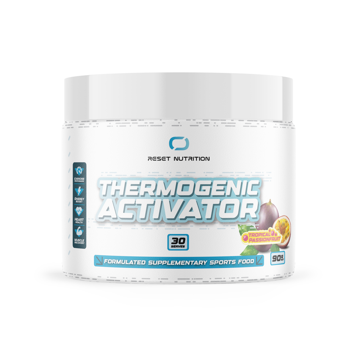 Reset Nutrition Thermogenic Activator 30 serves — stim-free fat burner Australia