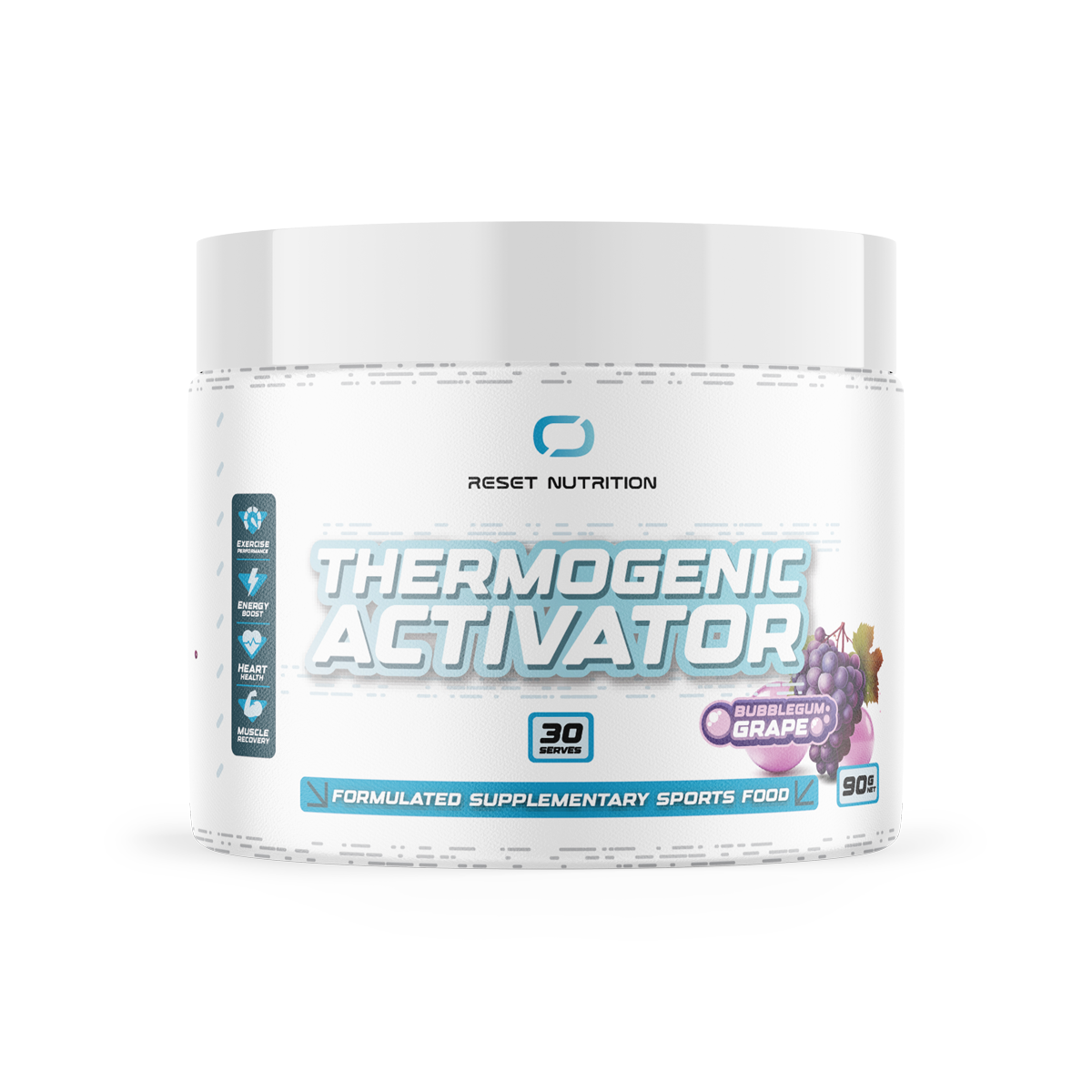 Reset Nutrition Thermogenic Activator Bubblegum Grape