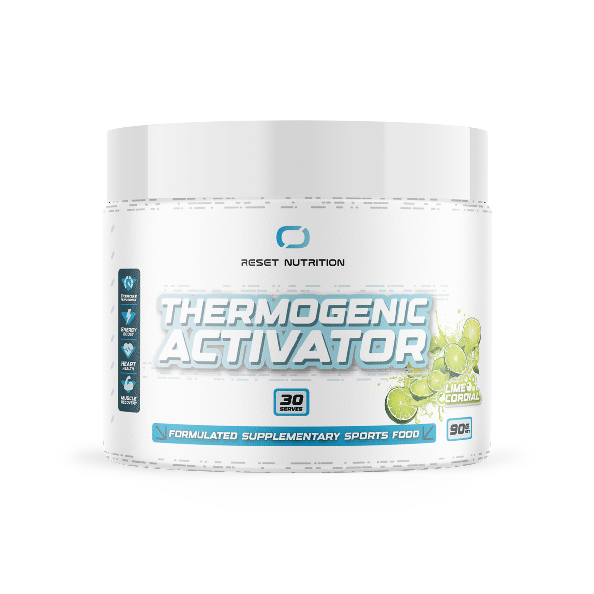 Reset Nutrition Thermogenic Activator Lime Cordial